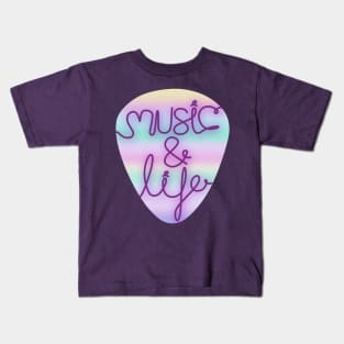 80's Iridescent Retro Pastel Colors Kids T-Shirt